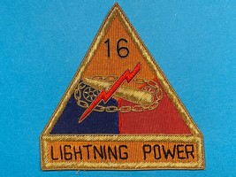 Post Wwii, U.S. Army, Occupation Period, 16th Armored Division, Patch, Bullion - $34.65