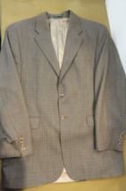 DESIGNERS RALPH LAUREN 2 BUTTON BROWN WITH BLACK STRIPES DRESS SUIT JACK... - $31.19