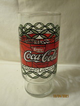 1970&#39;s Cocoa-Cola Drink Red &amp; Green Stained Glass Design - £6.29 GBP