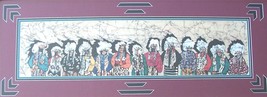 Framed L. Hann &quot;Cherokee Native American Indian Chiefs&quot; Art Litho Poster Print - £163.46 GBP