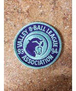 Valley 8-Ball League Association 1993-94 VNEA Pool League Patch  - $11.97 CAD