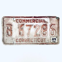 1981 United States Connecticut Base Commercial License Plate B 67286 - £13.23 GBP