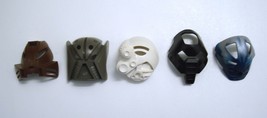 Lego Bionicle Kanohi Mask Lot Kakama, Matatu, Akaku, Huna, Komau Turaga - $34.95