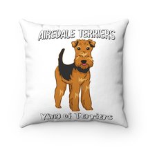Airedale Terrier Spun Polyester Square Pillow - £14.46 GBP+