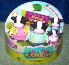 Li&#39;l Woodzeez The Moosicalmoo Cow Family With Storybook New - £8.05 GBP