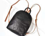 Uine leather ladies small backpack simple casual high quality soft cowhide women s thumb155 crop