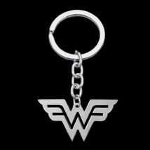 WONDER WOMAN KEYCHAIN Stainless Steel Metal Charm Comic Book Fan Key Cha... - $6.95
