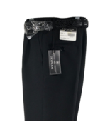 Bocaccio Uomo Boys Black Dress Pants Pleated Front Regular Hem with Belt... - £19.65 GBP