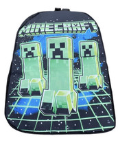 Minecraft Creeper Graphic 3D Backpack - 3 Creepers - £15.82 GBP