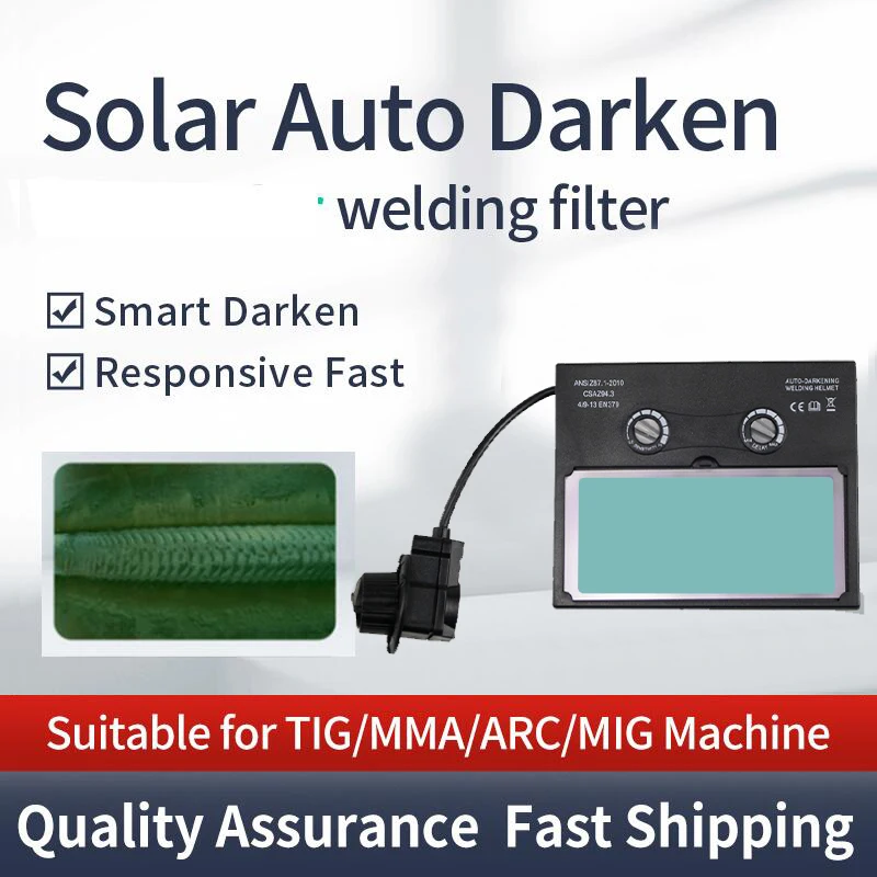 battery/Solar Power Auto Darkening TIG MIG MMA MAG KR KC Electric True color Wel - £51.89 GBP