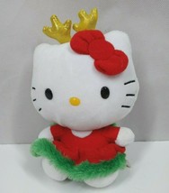 2014 Ty Sanrio Hello Kitty Christmas Reindeer 6&quot; Plush Doll - $238.70 MXN