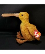 Ty Beanie Baby Beak the Kiwi Plush Bird Hang Tag Retired - £8.75 GBP