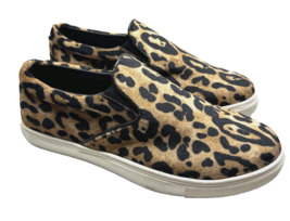 Steve Madden Ecentric Sneakers Size 8.5 B Leopard Print Slip On Casual Shoes - £16.36 GBP