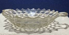Vintage Original Fostoria Glass American Clear 10.75 Two Handled Serving... - $5.93