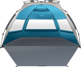 Outdoormaster Pop Up Beach Tent For 4 Person - Easy Setup And, Ocracoke Coast - £62.35 GBP