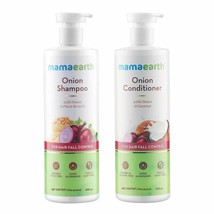 Mamaearth Hair Fall Control Combo (Onion - Shampoo 400ml + Conditioner 400ml) - £50.26 GBP