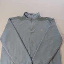 Chaps 1/4 Zip Men Sz M Blue Cotton Blend The Everyday Fleece Pullover Sweatshirt image 10