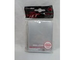 Pack Of (50) Ultra Pro Solid Clear Standard Size Trading Card Sleeves - $6.92