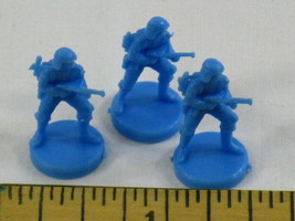 Fortress America Game Parts 3x Blue Infantry Units - £5.24 GBP