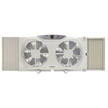 Lasko Electrically Reversible Twin Window Fan with Remote Control, W09550 - $112.95 CAD