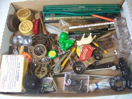 4+LBS Vintage Estate Junk Drawer Collectibles Tools Desk Toys Trinkets Wholesale - £19.46 GBP