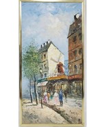 Caroline Currie Burnett American Artist Oil Painting Paris Street - $208.73