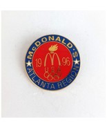 Vintage 1996 McDonald&#39;s Atlanta Region McDonalds Employee Lapel Hat Pin - €12,16 EUR