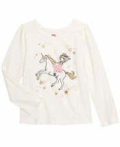 Epic Threads Toddler Girls Unicorn Rides T-Shirt, Holiday Ivory, Size 2T - $13.00