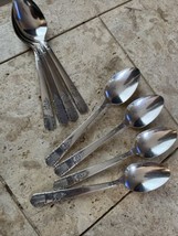 4 Teaspoons Spoons Oneida Wm A Rogers Harmony 1938 vintage silverplate - £17.40 GBP