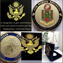 Us Marine Corps - 5th Marine Regiment Challenge Coin Usa - £27.03 GBP