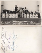 Ronnie mills jazz band live in clacton on sea 1955 hand signed postcard 164125 p thumb200