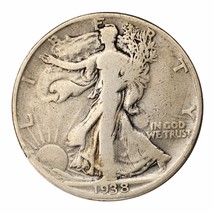 1938-D Argent Marche Liberty Demi Dollar 50C (Très Bon , VG État) - $77.12