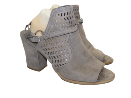 American Eagle Women Gray Size 11 Weldon Caged 4&quot; Block Heel Perforated ... - £16.87 GBP