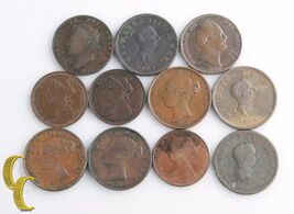 1806-1891 Great Britain Halfpenny Lot (aG-XF, 11 coins) England 1/2 Half... - $351.11