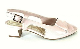 Easy Street Pink Slingback Buckle Pump Block Heels Shoes Women&#39;s 7 M (SW... - £12.28 GBP
