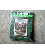 Sunset Mountain Express 11&quot; x 14&quot; Needlepoint Kit No. 6528 - £15.56 GBP