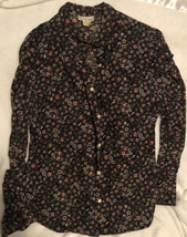 Vintage Laura Mae Women’s Top Shirt Flowery 20 Sh4 - £11.69 GBP