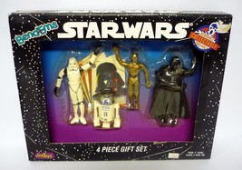 Star Wars Bend-Ems 4 Piece Gift Set JusToys Action Figures Bendable MISP 1993 - £8.86 GBP