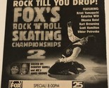 Fox’s Rock N Roll Skating Championships 2 Tv Guide Print Ad Dorthy Hamil... - £4.74 GBP