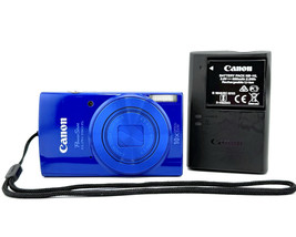 Canon Powershot Elph 190 Digital Camera BLUE 10x Zoom WiFi Tested - £319.83 GBP