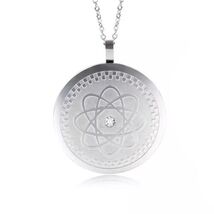 EMF Pendant Protection Necklace, Men Necklace, 40 mm Round Necklace, Unisex - $78.21