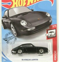Hot Wheels Track Star &#39;96 Porsche Carrera Black New in Package - $8.41