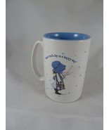Vintage Holly Hobbie 4.25&quot; Coffee Tea Mug Start Each Day In A Happy Way ... - $15.19 CAD