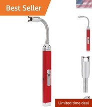 Sleek Red Rechargeable Candle Lighter - Lightweight &amp; Durable Metal Cons... - $37.50