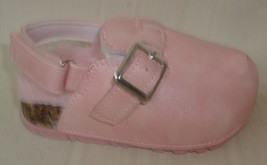 First Steps Pink Faux Leather Fur Sling Back Shoes Clogs BABY Size US 4 NEW - £7.11 GBP