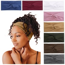 Headbands for Women Non Slip Turban Headband Boho Wide Head Band Womens ... - £18.14 GBP