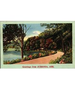 Judsonia Arkansas AR 1950s Vtg Linen Postcard Landscape Lake Posted Post... - £9.58 GBP