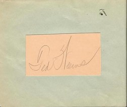 Ted Weems Signed Vintage Album Page  - £31.13 GBP
