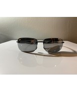 Men&#39;s minimalistic sunglasses with black wire frame and silver reflectiv... - €8,61 EUR
