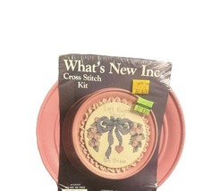 VTG What&#39;s New Inc Decorative Pink Tin Cross Stitch Kit “Heart Be Free” ... - $4.74